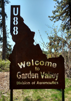 Garden Valley Airport Sign